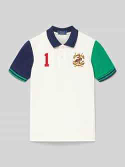 Polo Ralph Lauren Kids Regular fit poloshirt met labelstitching