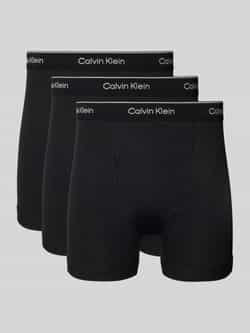 Calvin Klein Underwear Boxershort met label in band in een set van 3 stuks model 'BOXER BRIEF'