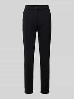 Opus Slim fit chino met vaste omslag aan de pijpen model 'Melina'