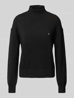 Calvin Klein Jeans Gebreide pullover met ribboorden