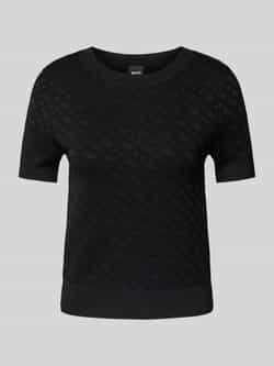 Boss Gebreid shirt met ronde hals model 'Forkena'