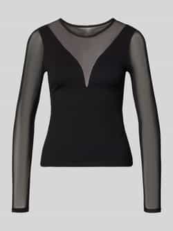 Only Shaped fit shirt met lange mouwen van viscosemix model 'BECKI'