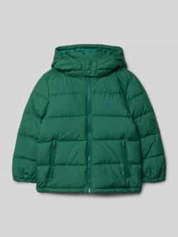 Polo Ralph Lauren Kids Regular fit gewatteerd jack met logostitching model 'Down'
