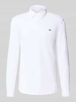 Lacoste Slim fit vrijetijdsoverhemd in gestructureerde look