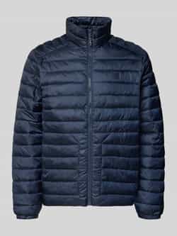 Jack & jones Gewatteerd jack met opstaande kraag en ritszakken