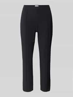 SEDUCTIVE Skinny fit capribroek met vaste persplooien