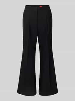HUGO Wide leg stoffen broek met viscose model 'HAMAIA'