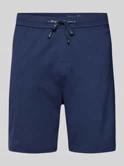 Christian Berg Men Sweatshorts met labeldetail