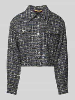 Hugo Boss Blouson in Tweed-Optik met Glitterdraad Multicolor Dames