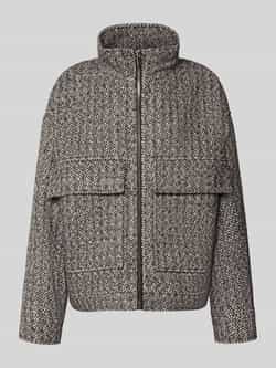 Jake*s Casual Jack met opstaande kraag en klepzakken