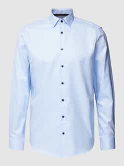 Jake*s Modern Fit Regular fit zakelijk overhemd met kentkraag
