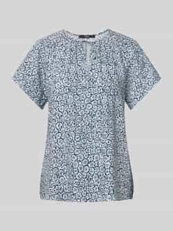 Zero Blouseshirt van viscose met all-over motief