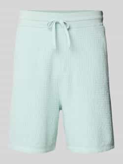 Boss Orange Regular fit sweatshorts met structuurmotief model 'Amoffle'