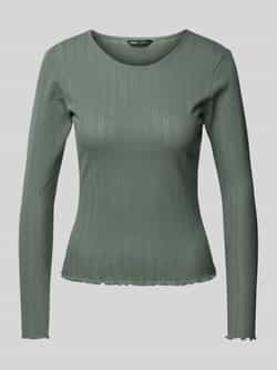 Only Shirt met lange mouwen en ronde hals model 'CARLOTTA'