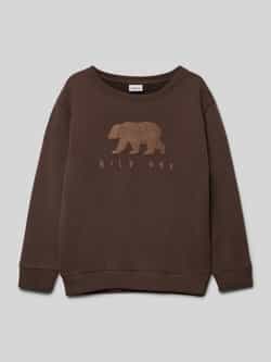 Name it Sweatshirt met motiefpatch model 'BEAR'
