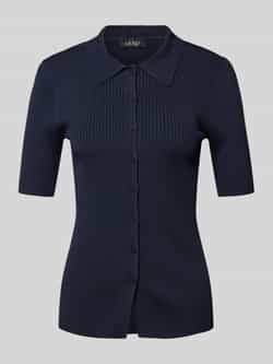 Lauren Ralph Lauren Gebreid shirt met doorknoopsluiting model 'DAENA'