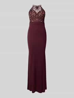 Lipsy Slim fit avondjurk met bloemenstitching