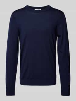 Selected Homme Gebreide pullover met ribboorden model 'TRAY'