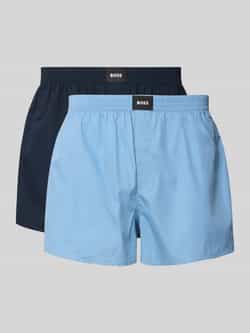 BOSS Boxershort 2P Boxer S. CW Peach met logopatch op de tailleband (set 2 stuks 2 stuks)