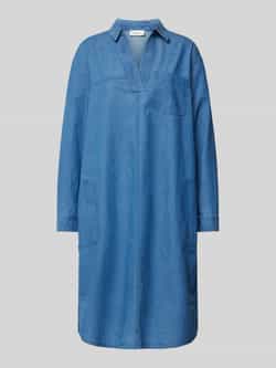s.Oliver RED LABEL Relaxed fit jeansjurk van zuiver katoen met opgestikte zak