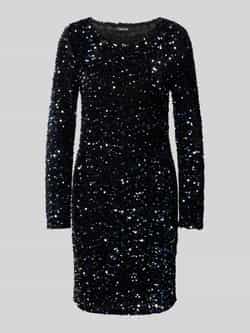 Pieces Regular fit jurk met pailletten en ronde hals model 'KAM'