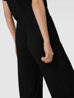 Christian Berg Woman Flared fit stoffen broek met structuurmotief