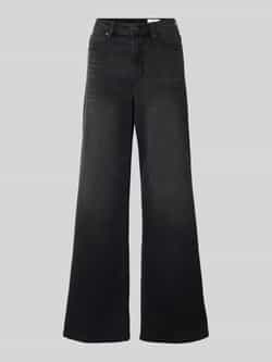 S.Oliver RED LABEL Regular fit high rise jeans met wijde pijpen model 'SURI'