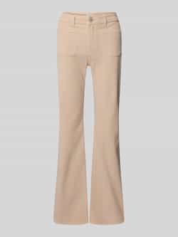 Opus Flared fit corduroy broek in ribcordlook model 'Ebbi'