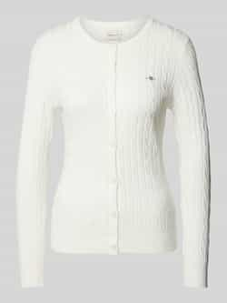 Gant Gebreid vest met labelstitching