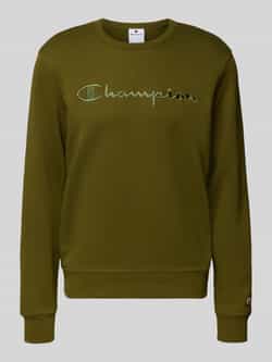 Champion Sweatshirt met labelstitching en ronde hals