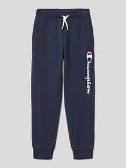 Champion Regular fit sweatpants met labelstitching