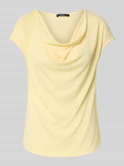 Zero T-shirt met cascadehals