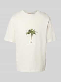 HUGO T-shirt met labelprint model 'Duwom'