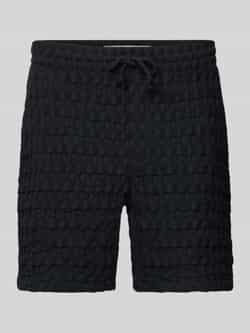 Only & Sons Regular fit sweatshorts met structuurmotief model 'TEL BRADDOCK'