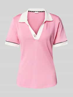 Liu Jo White Poloshirt met labeldetail