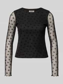Only Regular fit shirt met lange semi-transparante mouwen model 'SIENA'