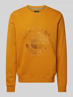 PME Legend Crewneck Pique Double Face Sweatshirt Brown Heren