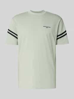 Armani Exchange T-shirt met labelstitching en ronde hals