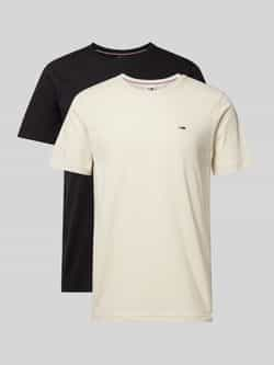 TOMMY JEANS T-shirt TJM 2PACK SLIM JERSEY TEE met een ronde hals (2-delig Set van 2)