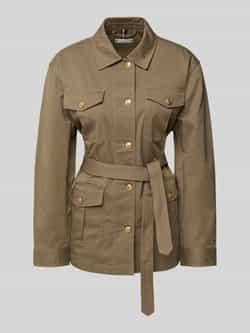 Tommy Hilfiger Regular fit overhemdjack met goudkleurige knopen