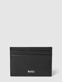 Boss Zwarte Faux Leren Portemonnee Eenvoudig Ontwerp Black Heren