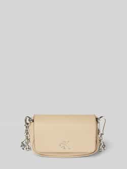 Calvin Klein Minimal Monogram Schoudertas Vrouwen Beige Dames