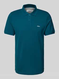 S.Oliver RED LABEL Regular fit poloshirt van puur katoen met labelstitching