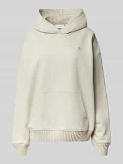 Calvin Klein Jeans Hoodie van katoen met perzikfinish Beige Dames