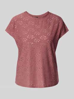 Only Regular fit T-shirt met etskanteffect model 'SMILLA'