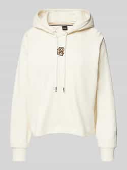 Boss Hoodie met logobadge model 'Emaes'