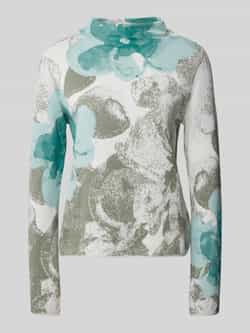 Monari Gebreide pullover met opstaande kraag