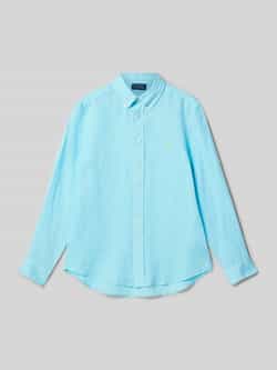 Polo Ralph Lauren Teens Regular fit linnen overhemd met button-downkraag