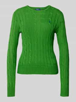 Polo Ralph Lauren Gebreide pullover met kabelpatroon model 'JULIANNA'