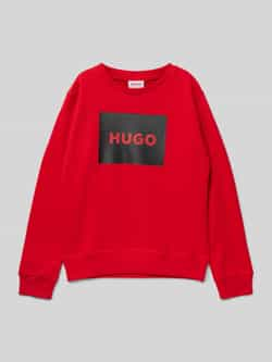 HUGO Sweatshirt met labelprint